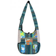 Cotton Blue Multi Quilted Festival Bag R26089