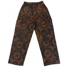 Cotton Brown Multi Sun Moon Pant R26902