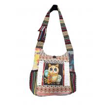 Cotton Boho Golden Owl Family Bag RIB25704