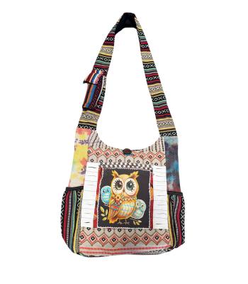 Cotton Boho Golden Owl Family Bag RIB25704 