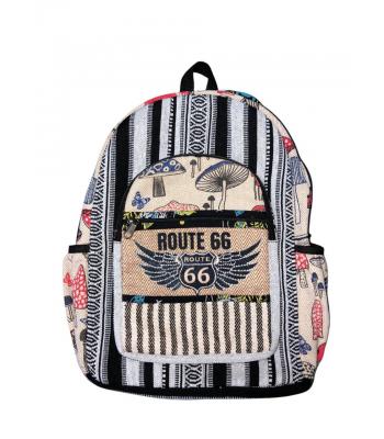 Cotton Hemp Route 66 Backpack RIB25877 