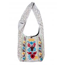 Cotton Multi Color Florals Embroidery Cali Bag RIB25893