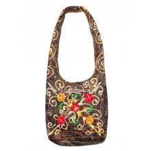 Cotton Brown Multi Ari Crazy Artwork Boho Life Style Bag RIB25896