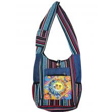 Cotton Multi Patchwork Chakra Sun Moon Bag RIB25897