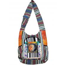 Cotton Hemp Golden Sun and Black Moon  Bag RIB25900