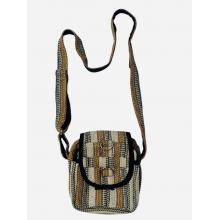 Cotton Black and Golden Multi Pocket Camera Bag RIB25907
