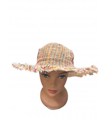 Cotton Hemp Fringe Boho Sun Hat ST1139