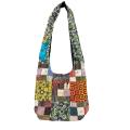Cotton Multi Blue Patchwork Boho Festival Bag ST1132