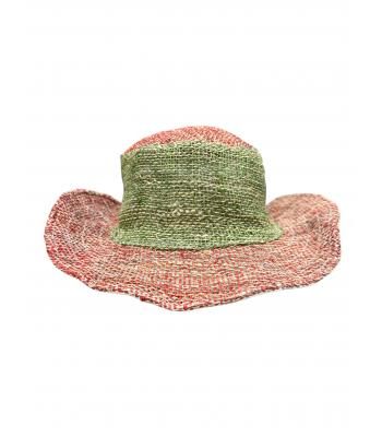Cotton Hemp Red Fringe Boho Sun Hat ST1140