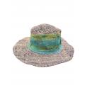 Cotton Hemp Grey Fringe  Boho Sun Hat ST1141