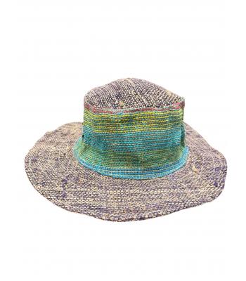 Cotton Hemp Grey Fringe  Boho Sun Hat ST1141