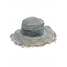 Cotton Hemp Silver Gray Fringe Sun Hat ST1142