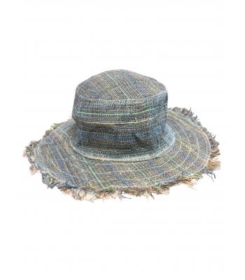 Cotton Hemp Silver Gray Fringe Sun Hat ST1142