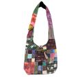 Cotton Multi Color Patchwork Razor Cut  Bag ST1143