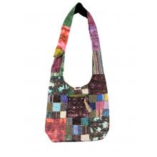 Cotton Multi Color Patchwork Razor Cut  Bag ST1143
