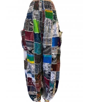 Rayon Multi Color Patch Smoky Pant KTB462 A