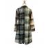 Women's   Button  Down  Plaid  Long  Cardigan  Coat KBS24784