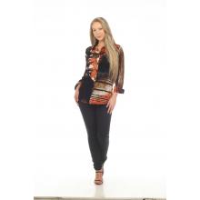 Women's  Mountain burnout  button down cardigan shirt KCT24709
