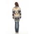 Women's Lake wide fringe Aztec open front cardigan KN24720