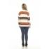 Women's  Brown and White Ombre  Round neck  Sweater Top KR24876