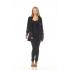 Women's Cali multi  color brush open front cardigan KS24804