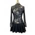 Women's  Floral Embroidery  Knit  Single Button Jacquard  Star Coat KT24776