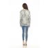 Women's  Cloud  abstract  V neck  long S/L  Top KZ24830