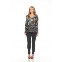 Women's  polkalong S/L  holidays  Top KZ24832