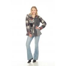 Lady's multi patch B/w Jacket  Coat KBS24789