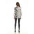 Women's  B/W Polka Multi  Button Cardigan Jacket KCT2485
