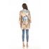 Women's  Golden Multi Floral  Tunic  Shirt  KCT2493