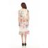 Women's Multi Burn Out Ombre Patch Floral Cap slv Sun Dress KS24117