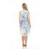 Women's Sea Blue Burnout Wide slv Ombre Sun Dress KS2498