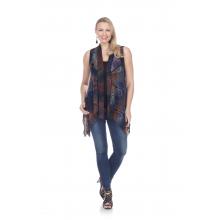 Multi-color Vest cardigans KV91601R PLUS