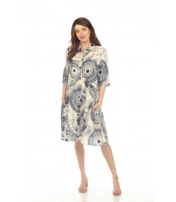 B/w Floral Leaf  3/4 Button Long Cardigan Jacket KX234