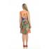 Lady's Gold with Floral Leaf Artwork Dress KX237