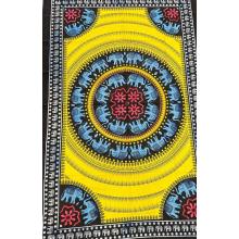 Yellow Elephant Ring Mandala Tapestry B158