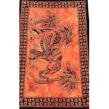 Orange Elephant  Art Tapestry B176A