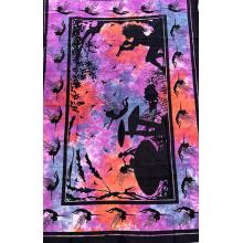 Psychedelic Tie‑Dye Fantasy Tapestry B42