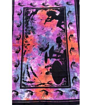 Psychedelic Tie‑Dye Fantasy Tapestry B42