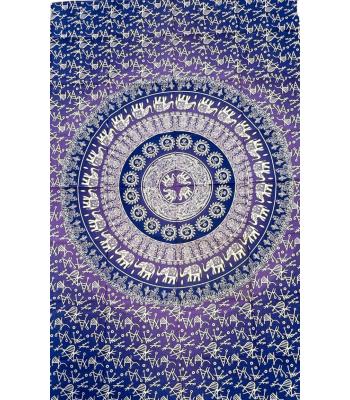 Baby Elephant Mandala Tapestry B63B