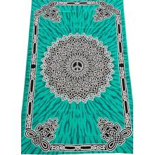 Green Celtic Knot Mandala Tapestry B85