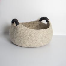 Handmade Felt Cat Cave  Basket Large CC8