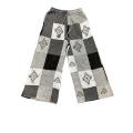 Aztec Block Print Patchwork Boho Pant D1326 
