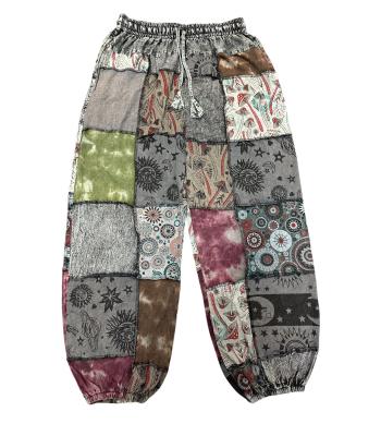 Cotton Multi Patchwork Outer Interlock Boho Hippie Pant DT116