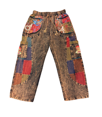 Cotton Multi Color Blackrock Red Mushroom Cargo Pant