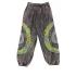 Cotton Stonewashed BLK With Green Patch Circle Pant DT25801