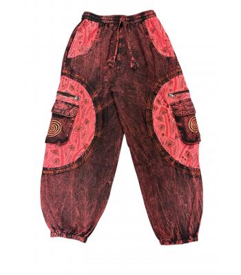 Swirl Box Pocket Pink Mushroom Pant HF36