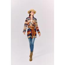 Women Multi Color Ruby Cali Open Front Sweater Cardigan KN25532