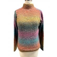 Women Forest Green Ombre Super Soft Sweater Top KN25555